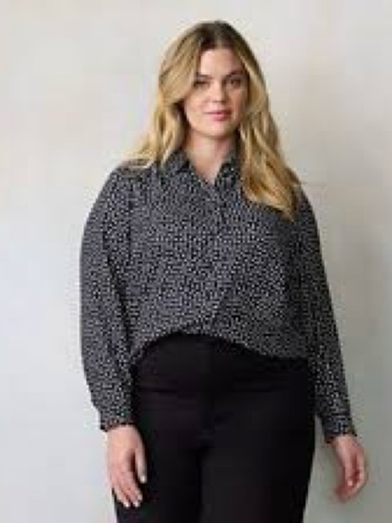 LC Lauren Conrad Tops - Womens Black LC Lauren Conrad Button Down Top